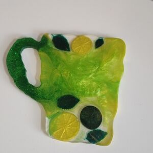 Lemon Lime Resin Coaster